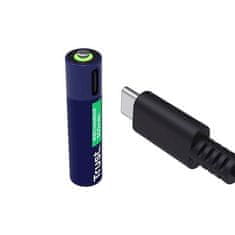 Trust USB-C polnilne baterije, AAA, 4 kosi (25671)