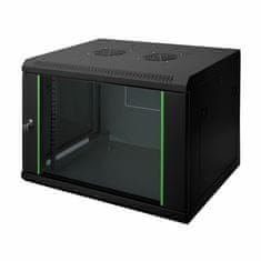 Digitus zidni kabinet 12U 638 600x450 črn sestavljen DN-19 12-U-EC-SW