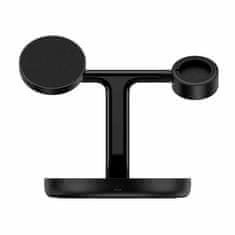 BASEUS polnilec brezžični 20W magsafe iPhone stojalo Swan 3v1