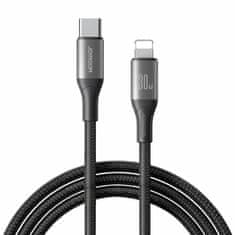 Joyroom kabel USB TipC/Lightning 1m 30W črn pleten S-A28