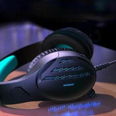Joyroom slušalke+mikrofon črne gaming JR-HG2