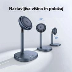 BASEUS polnilec brezžični 20W magsafe iPhone stojalo Swan Pro Air
