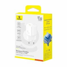 BASEUS polnilec 45W USB TipC QC PD bel PicoGo