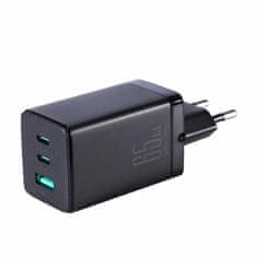 Joyroom polnilec 65W USB 2xTipC TipA GaN PD + kabel črn JR-TCG01
