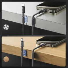 Joyroom kabel USB TipC/Lightning 1.2m 30W črn pleten z magnetom S-A50