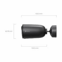 EZVIZ IP kamera 3.0MP brezžična zunanja vgrajen akumulator LTE EB3 4G