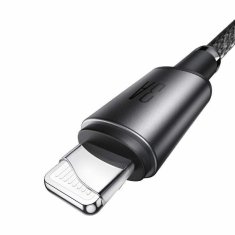 Joyroom kabel USB TipC/Lightning 1.2m 30W črn pleten z magnetom S-A50