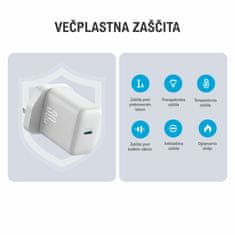 Joyroom polnilec 30W USB TipC GaN PD + kabel bel JR-TCF24