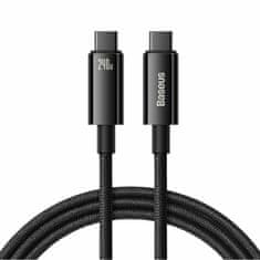 BASEUS kabel USB C-C 3m 240W Tungsten Gold pleten črn CAWJ040101