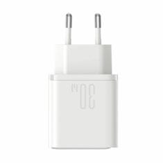 Joyroom polnilec 30W USB TipC TipA GaN QC PD bel JR-TCF15