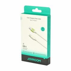 Joyroom kabel USB C-C 1.2m 60W bež silikonski luminescent S-A53