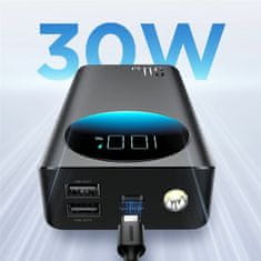 Joyroom prenosna baterija 30.000mAh 30W PowerBank črna JR-PBF03