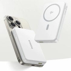 BASEUS prenosna baterija 10.000mAh 22.5W PowerBank magsafe bela Airpow2 Qi2