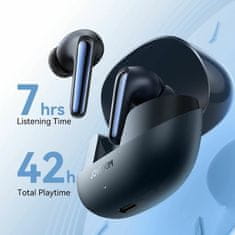 Joyroom slušalke črne bluetooth z mikrofonom ANC JR-FN2