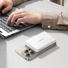 BASEUS prenosna baterija 10.000mAh 22.5W PowerBank magsafe bela Airpow2 Qi2