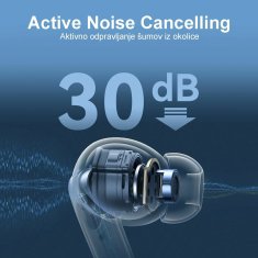 Joyroom slušalke črne bluetooth z mikrofonom ANC JR-FN2