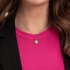 Razigrana jeklena ogrlica Paw VABQJN038S (verižica, obesek)