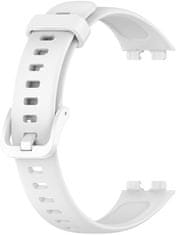 Silikonski trak za Huawei Watch Band 10, 9, 8 - Bela