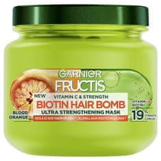 Garnier Krepilna maska za šibke lase Fructis Vitamin C & Strength Biotin Hair Bomb (ultra krepilna maska) 32