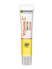 Garnier Zaščitni fluid za obraz z mineralnimi pigmenti SPF 50+ vitamin C (dnevni UV sijaj) 40 ml