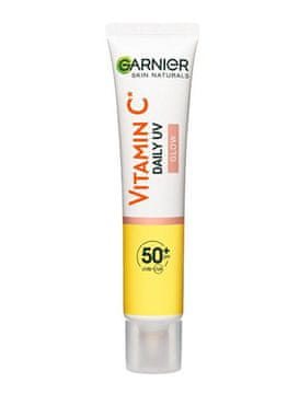 Garnier Zaščitni fluid za obraz z mineralnimi pigmenti SPF 50+ vitamin C (dnevni UV sijaj) 40 ml