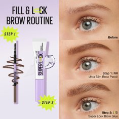 Maybelline Super Lock fiksatorski gel za obrvi (lepilo za obrvi) 8 g