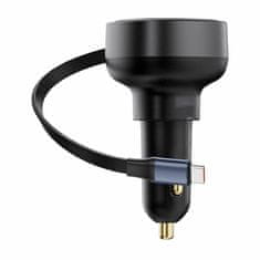 BASEUS polnilec avtomobilski 12-24V 60W TipC PD QC črn Enjoyment Pro