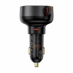 BASEUS polnilec avtomobilski 12-24V 60W TipC PD QC črn Enjoyment Pro