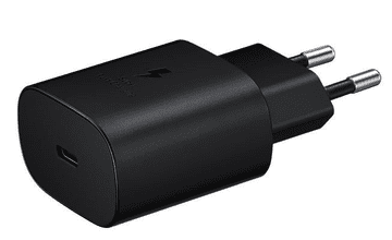 KEDO Polnilec Samsung 25W TA800NB, Type-C, črn, bulk