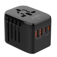 Tech-protect TA200 potovalni adapter EU / UK / US / AU, črna