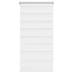 Vidaxl Črtasti Zebra Rolo / Senčilo velikost 80 x 150 cm Bela barva