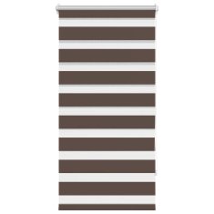 Vidaxl Črtasti Zebra Rolo / Senčilo velikost 80 x 150 cm Kavna barva