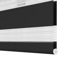 Vidaxl Črtasti Zebra Rolo / Senčilo velikost 120 x 230 cm Črna barva