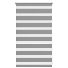 Vidaxl Črtasti Zebra Rolo / Senčilo velikost 50 x 100 cm Siva barva
