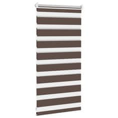 Vidaxl Črtasti Zebra Rolo / Senčilo velikost 40 x 100 cm Kavna barva