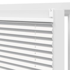 Vidaxl Plise Harmonika Zavese velikost 60 x 125 cm Bele barve