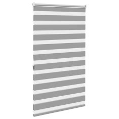 Vidaxl Črtasti Zebra Rolo / Senčilo velikost 80 x 175 cm Siva barva