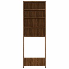 Vidaxl Omara za pralni stroj rjavi hrast 64x24x190 cm
