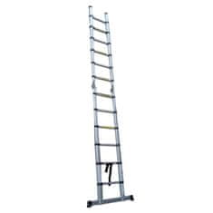 MXM 2v1 teleskopske lestve / s pregibom - 3,8 m, aluminijaste