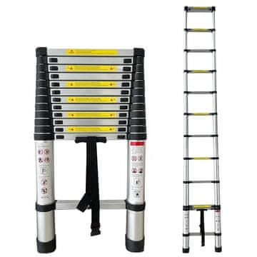 MXM Teleskopska lestev - 5 m, aluminij