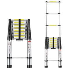 MXM Teleskopska lestev - 6,2 m, aluminij