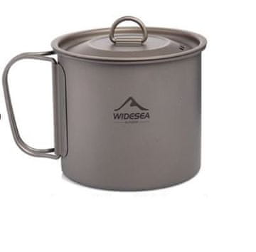 MXM Titanov lonec s pokrovom - 600 ml