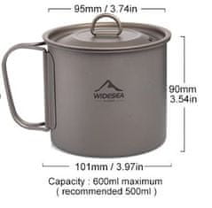 MXM Titanov lonec s pokrovom - 600 ml