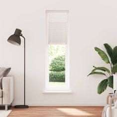 Vidaxl Plise Harmonika Zavese velikost 60 x 200 cm Bele barve
