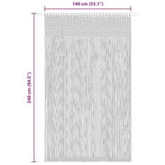 Vidaxl Zavesa makrame modra 140x240 cm bombaž