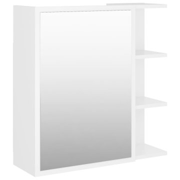 Vidaxl Kopalniška omarica z ogledalom 62,5x20,5x64 cm