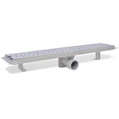 Vidaxl Kanaleta za tuš mehurčki 630x140 mm nerjaveče jeklo