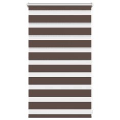Vidaxl Črtasti Zebra Rolo / Senčilo velikost 50 x 100 cm Kavna barva