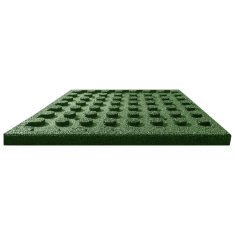 Vidaxl Zaščitne plošče 6 kosov guma 50x50x3 cm zelene