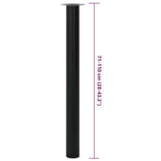 Vidaxl 2 Teleskopski Nogi za Mizo Črne Barve 710 mm - 1100 mm